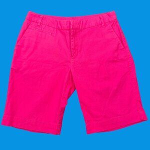 Patagonia Womens Organic Cotton Pink Chino Casual Shorts Size 6 Summer Wear